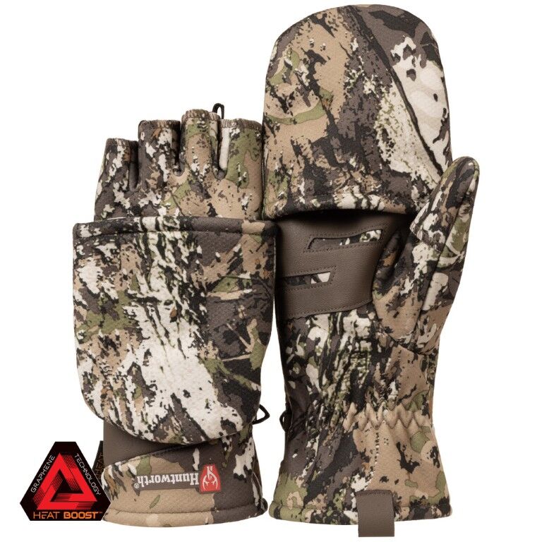 Huntworth Men's Colborne Heat Boost Heavyweight Windproof Softshell Hunting Gloves
