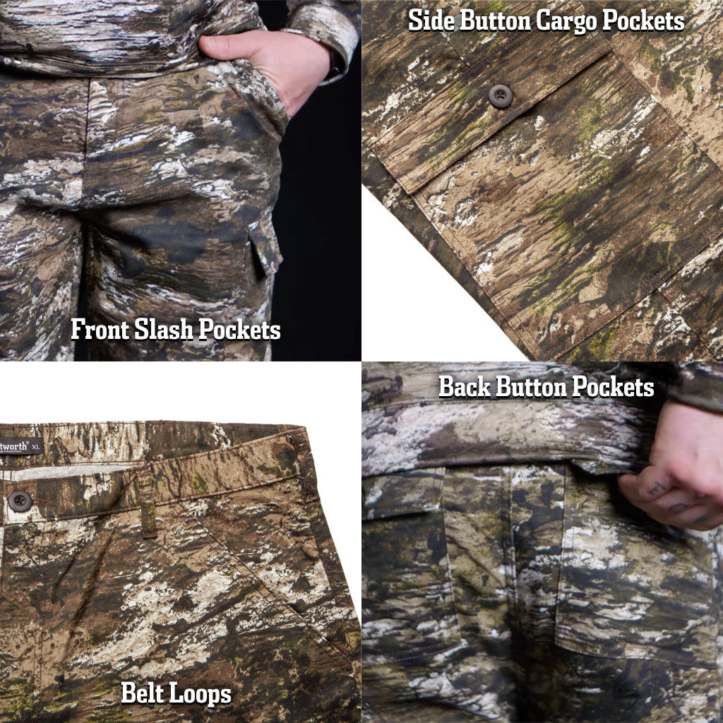 Huntworth Men's Carlsbad Lightweight Cotton/Twill Hunting Cargo Pants