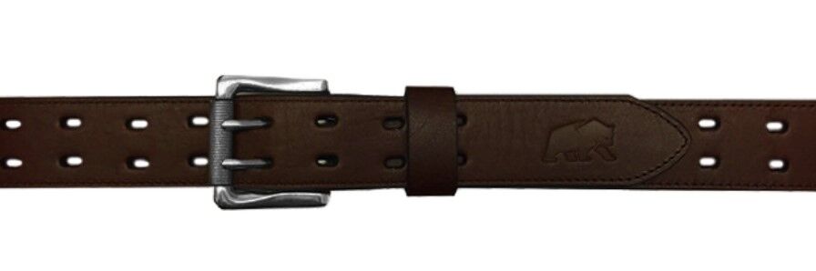 Berne Men's Genuine Leather Belt with Dual Holes