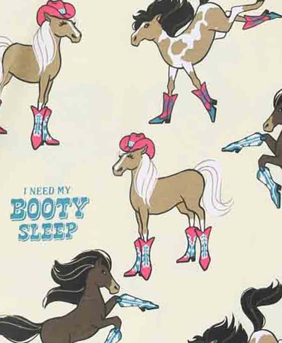 LazyOne Kids' Booty Sleep Horse Long Sleeve PJ's