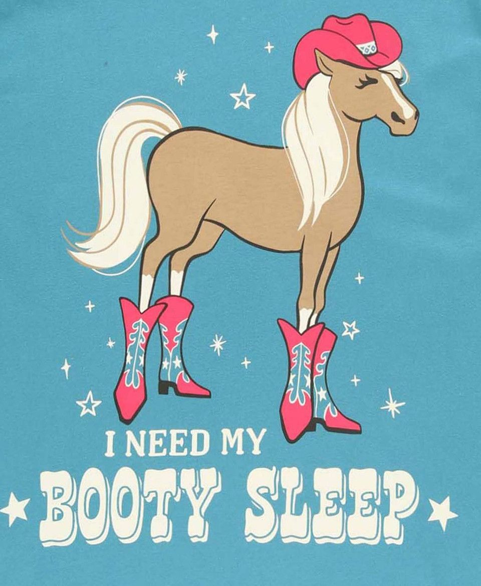 LazyOne Kids' Booty Sleep Horse Long Sleeve PJ's