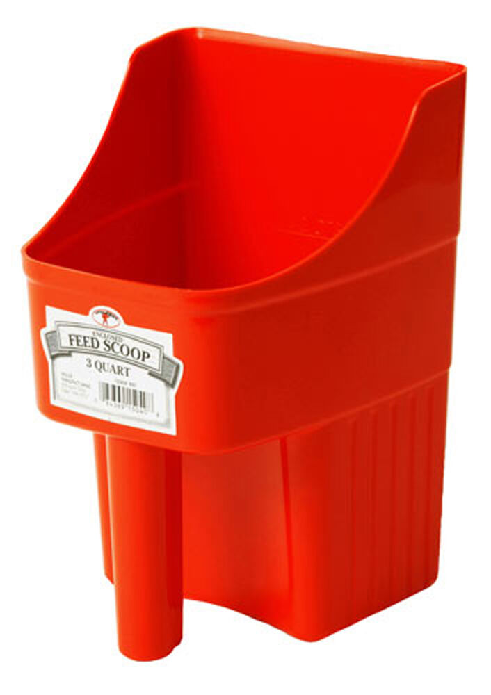 Little Giant Plastic Enclosed Feed Scoop - 3 qt