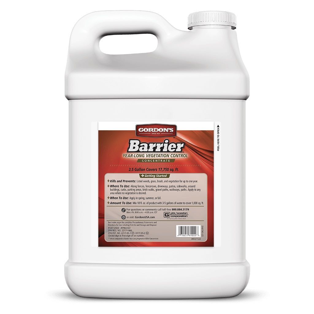 Gordon's Barrier® Year-Long Vegetation Control Concentrate, 2.5-Gal