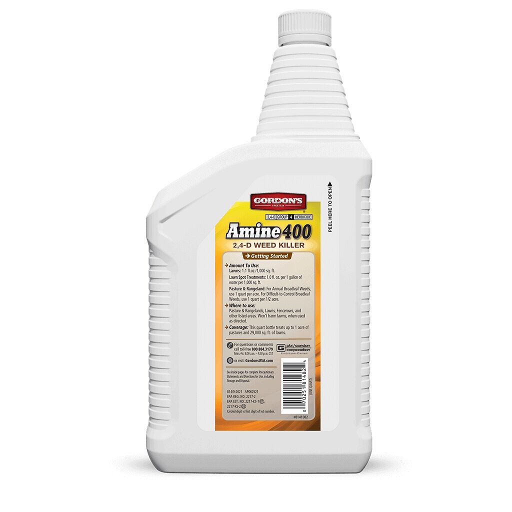 Gordon's Amine 400 Weed Killer 2,4-D, 1-Qt. Concentrate - 1 qt