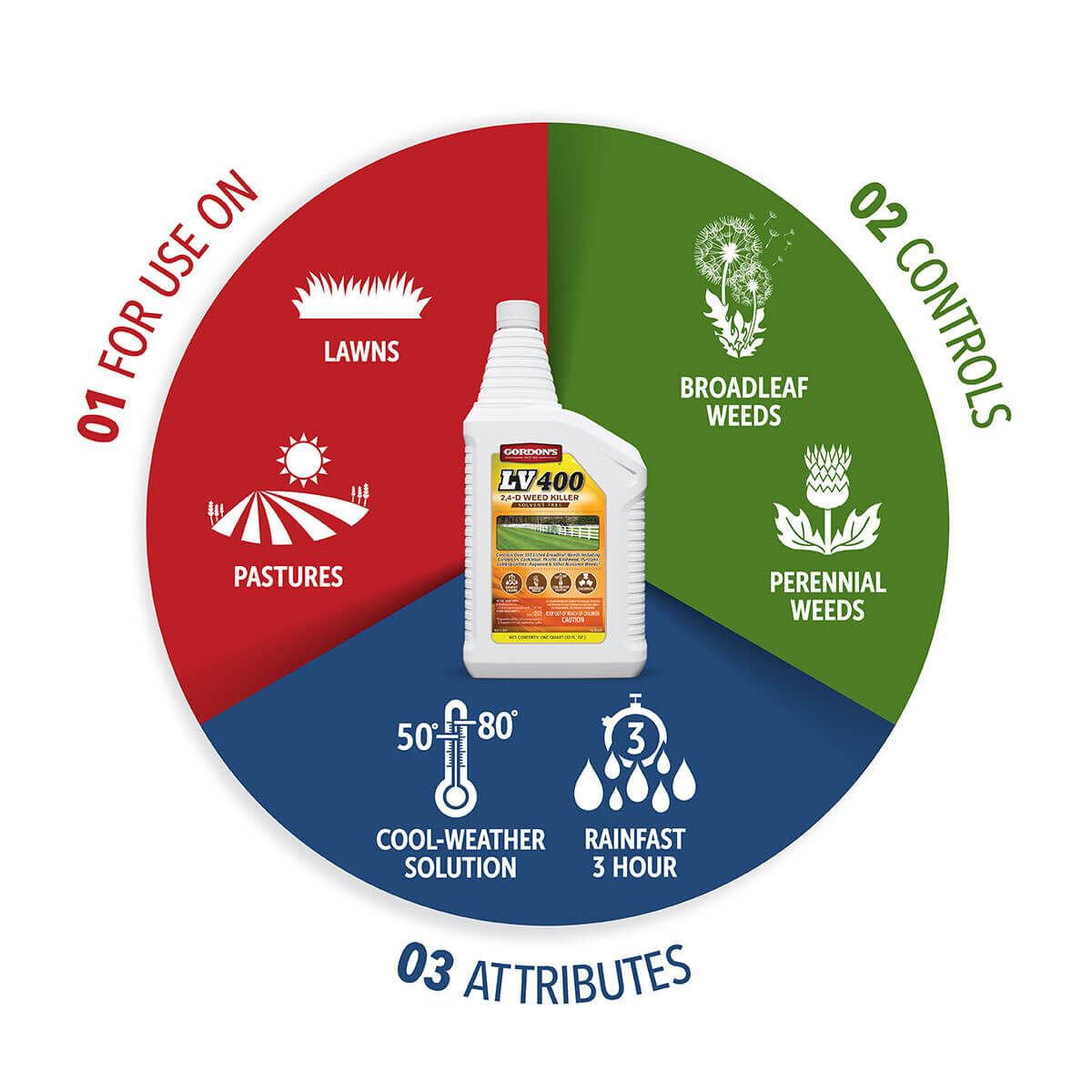 Gordon's LV 400 2,4-D Weed Killer, 2.5-Gal