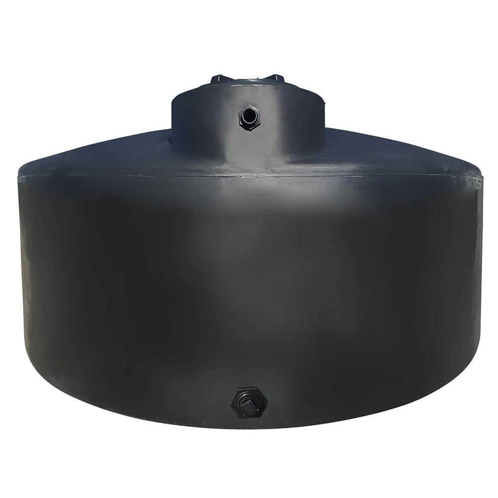 Norwesco Vertical Storage Tank, Black, 550 gal.