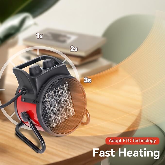 Beyond Heat Red Ceramic Portable Space Heater, 1500-Watts