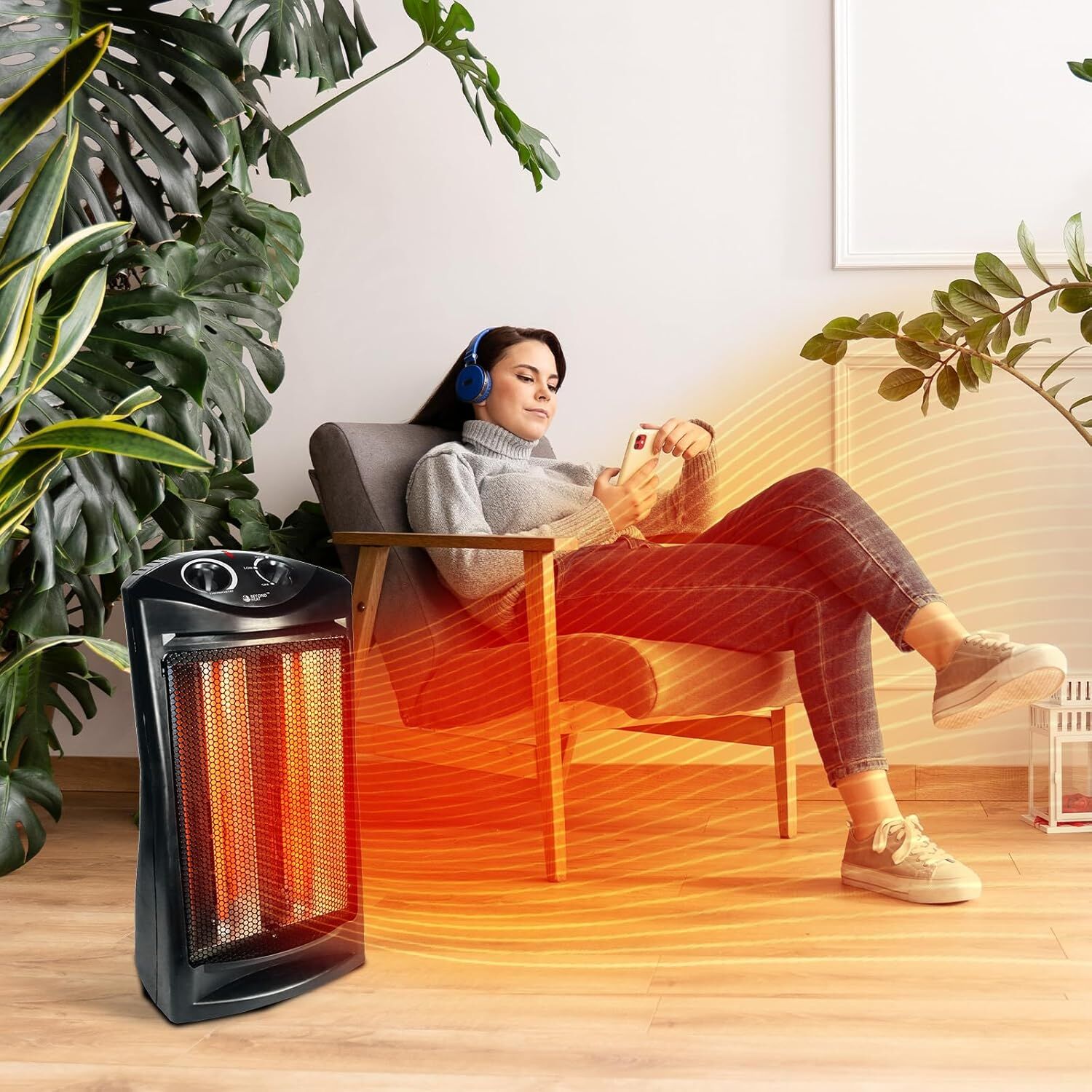 Beyond Heat 1500-Watt Deluxe Quartz Radiant Heater