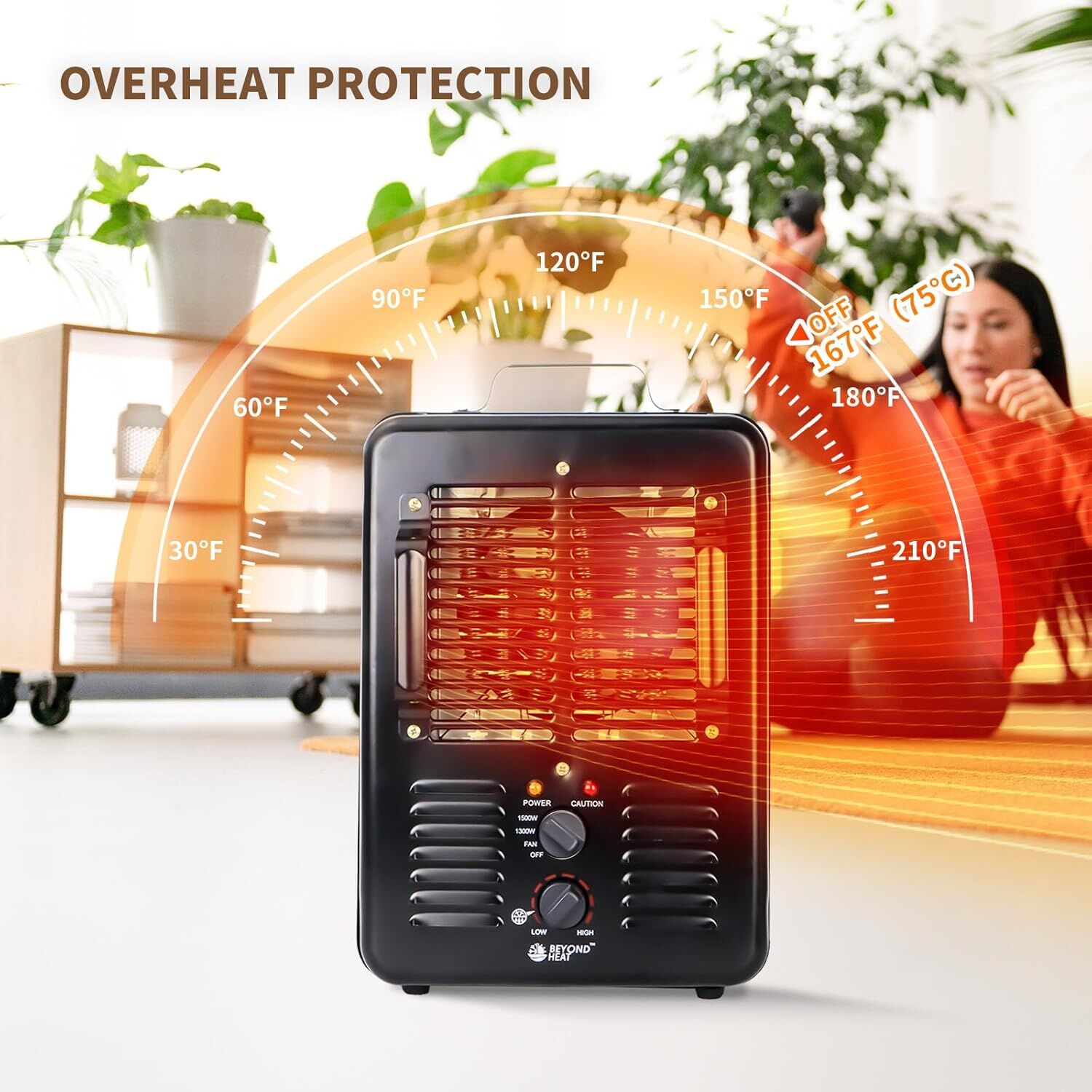 Beyond Heat Milkhouse Space Heater with Thermostat