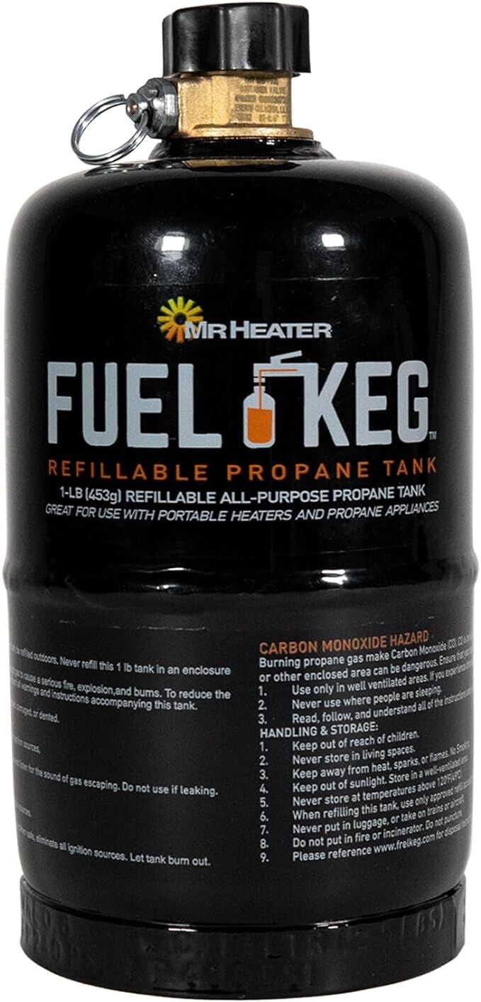 Mr. Heater Fuel Keg Refillable Propane Tank, 1-Lb