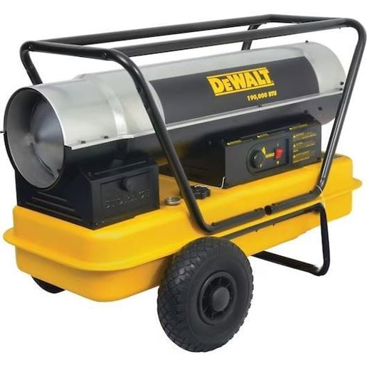 DEWALT HR Forced Air Kerosene Construction Heater, 190,000-BTU
