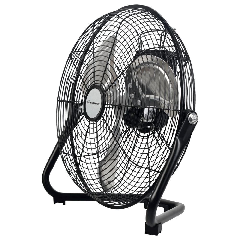 Visionair High Velocity Floor Fan with Aluminum Oil Bearing Motor, 14-In