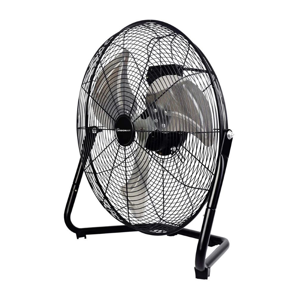 Visionair High Velocity Floor Fan with Aluminum Oil Bearing Motor, 20-In