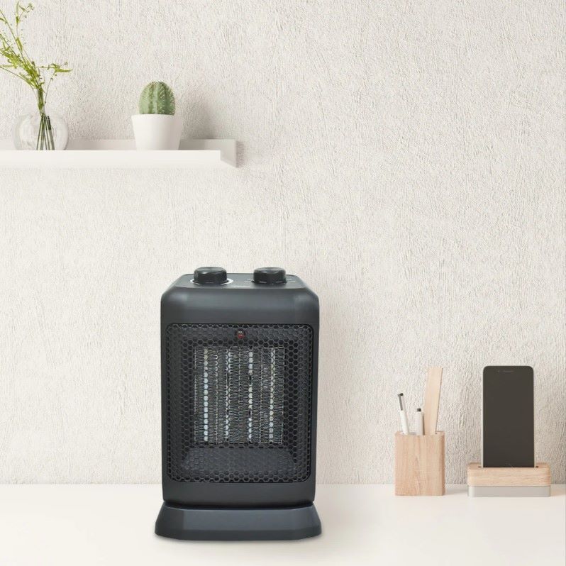 Visionair Oscillating Ceramic Heater, 10-In, 1500/750-Watts