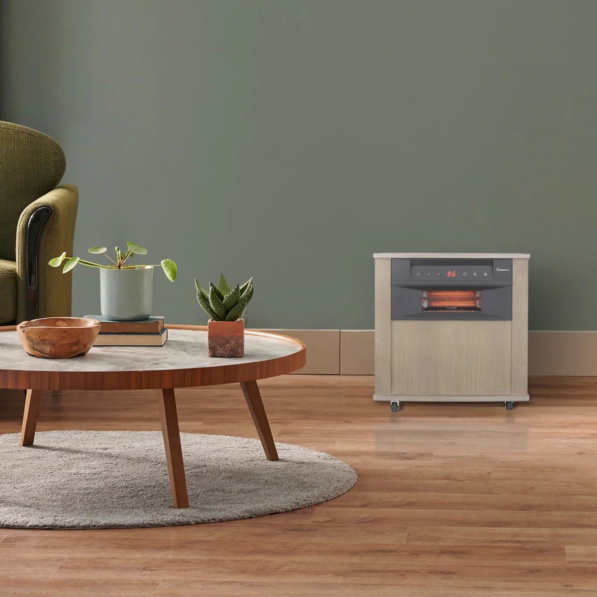 Visionair Digital 6 Tube Infrared Heater with Remote, 18-In, 1500