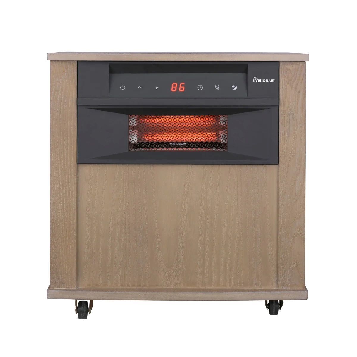 Visionair Digital 6 Tube Infrared Heater with Remote, 18-In, 1500/1000-Watts