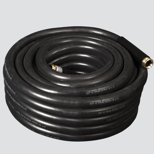 Apache Heavy-Duty Industrial Rubber Water Hose Assembly, 3/4-In X 75-Ft