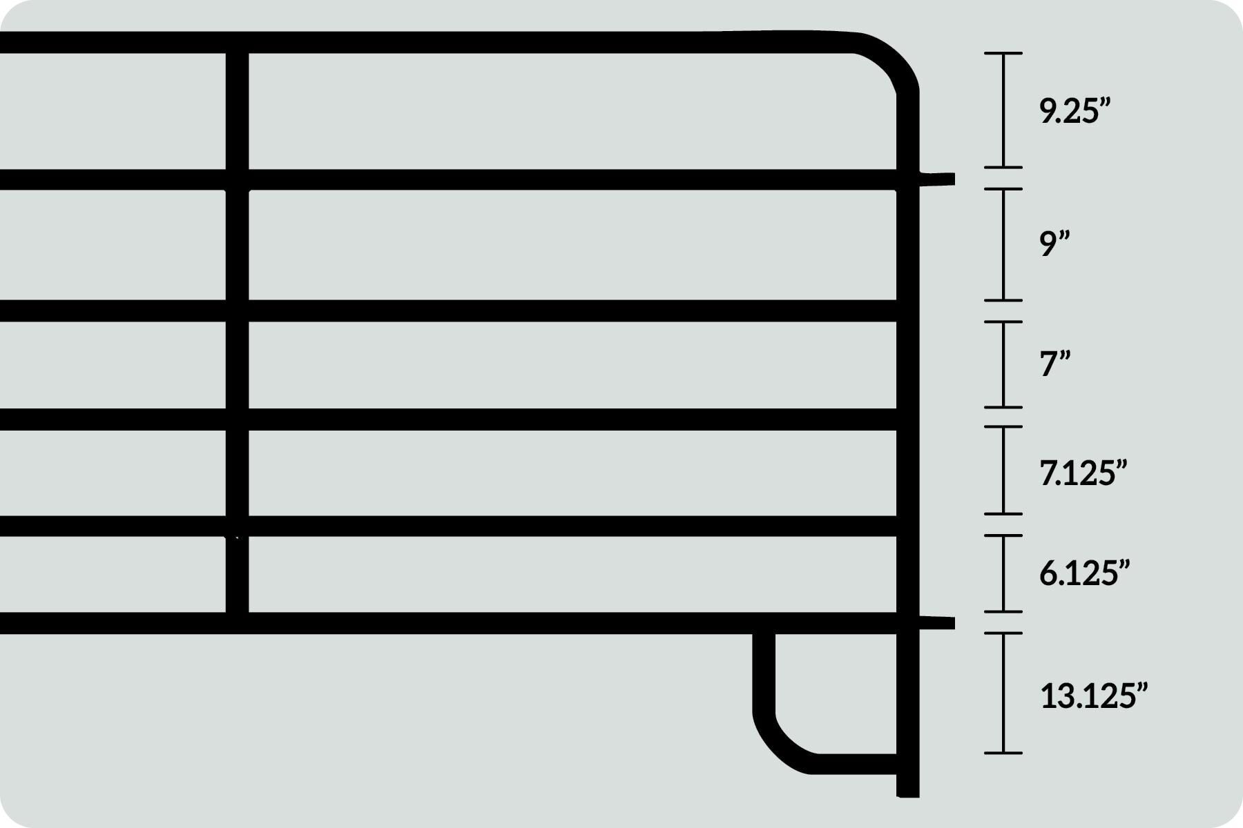 Tarter Green 6-Bar American Panel, 12 ft.