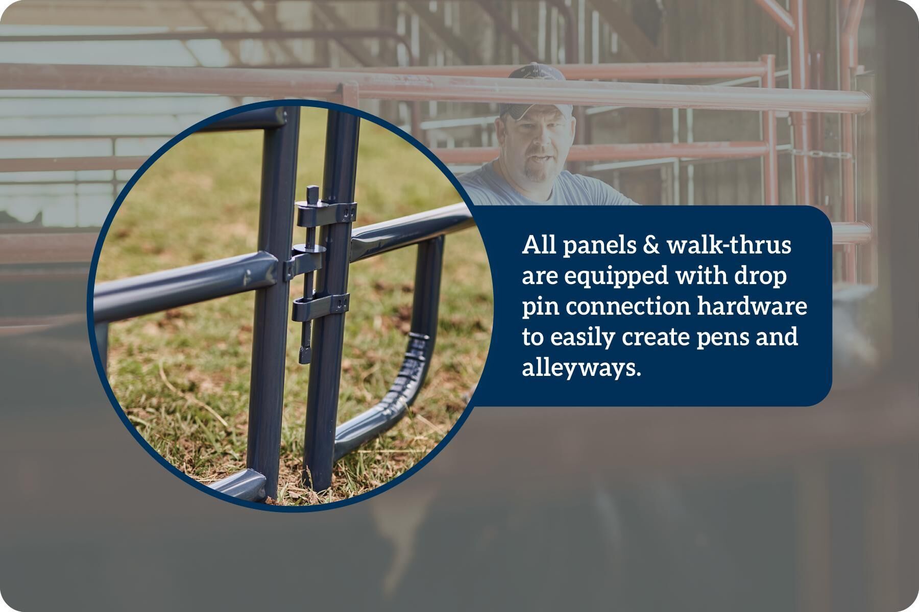 Tarter Green American Panel with Walk-Thru, 6 x 12 ft.