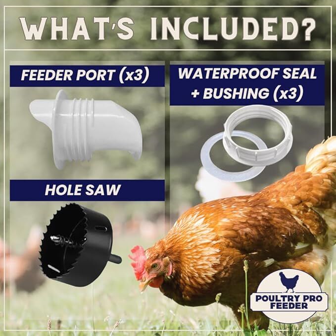 Riverbend Resources Poultry Pro Feeder, 3-Pk