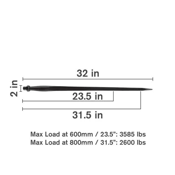 Braber Equipment Bale Spear, 32-In