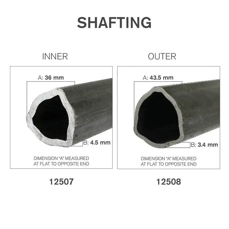 Braber Equipment Series 4 Round Bore Shearbolt PTO, 34-In