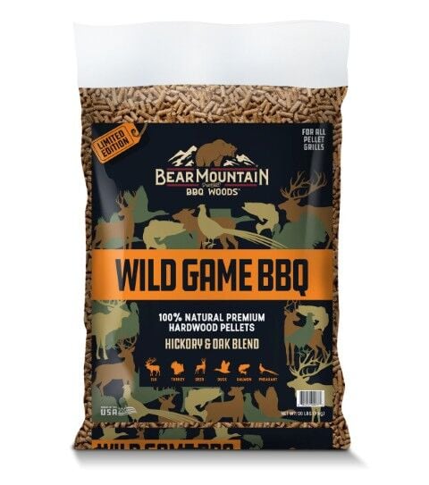 Bear Mountain Wild Game BBQ Craft Blends Wood Pellets, 20-Lb