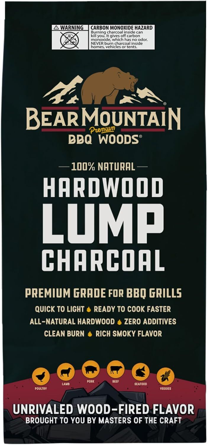 Bear Mountain BBQ Hardwood Lump Charcoal, 8.8-Lb