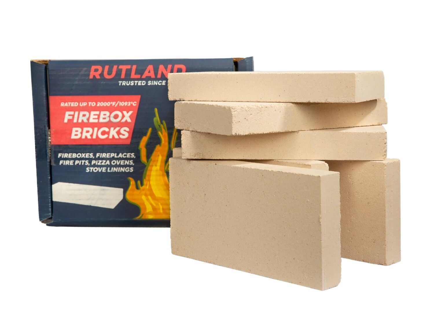 Rutland Firebox Bricks, Ivory