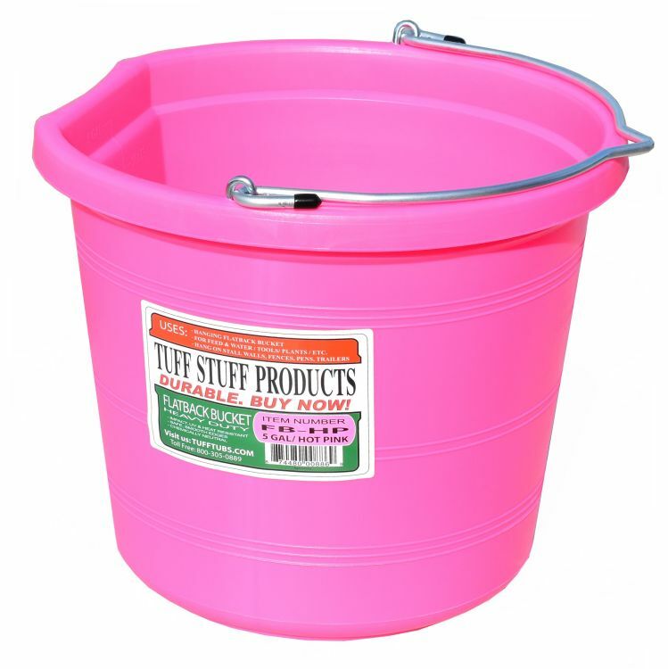 Tuff Stuff Impact Resistant Flatback Bucket - 5 gal