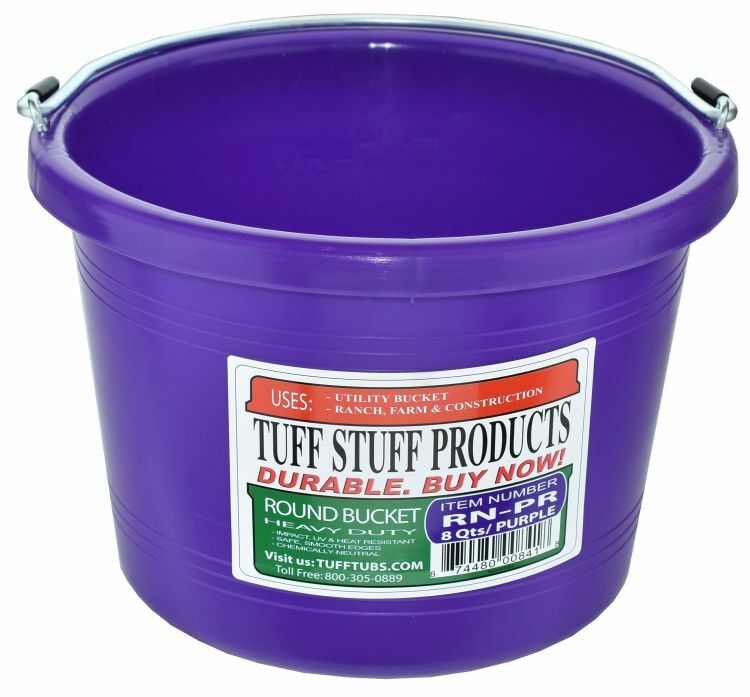 Tuff Stuff Round Plastic Bucket - 2 gal