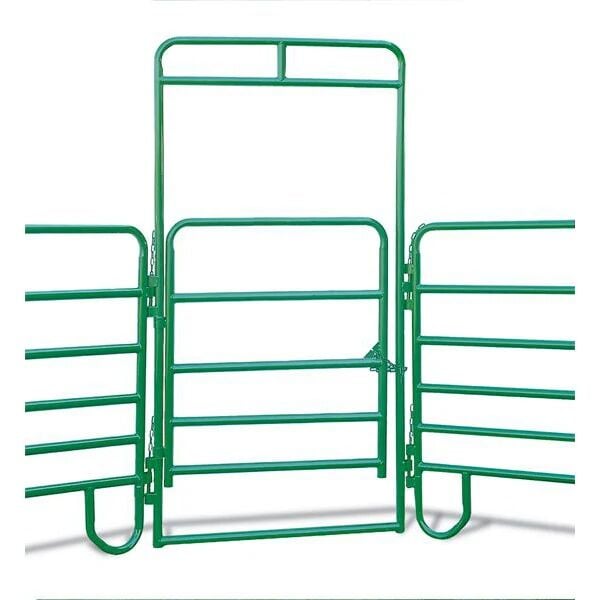 HW Brand Green Corral Arched Entry Panel, 1 3/4 in. Tube, 4 ft. x 7 ft.