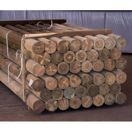 6 Inch Square Timber Post Parma Post & Pole Treated Wood Post, 6 in. x 8 ft.