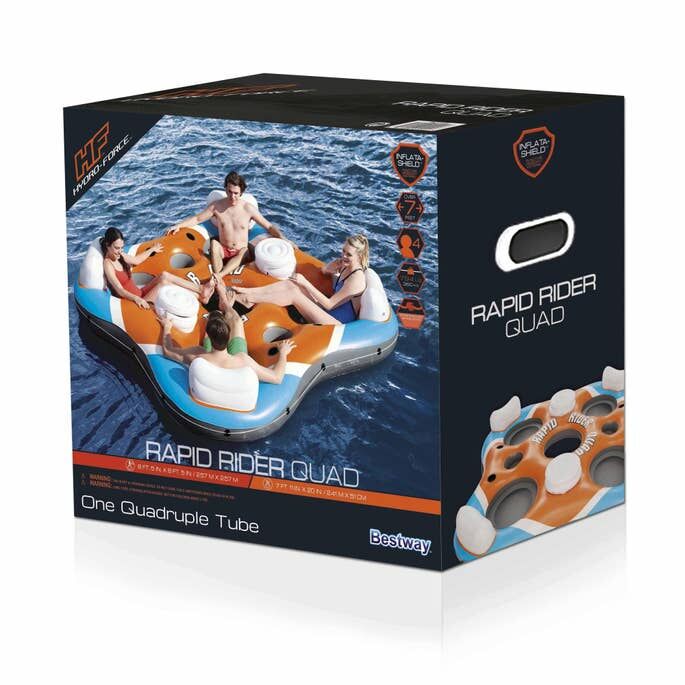 Bestway Hydro-Force Quadruple River Tube, 99-In X 52-In