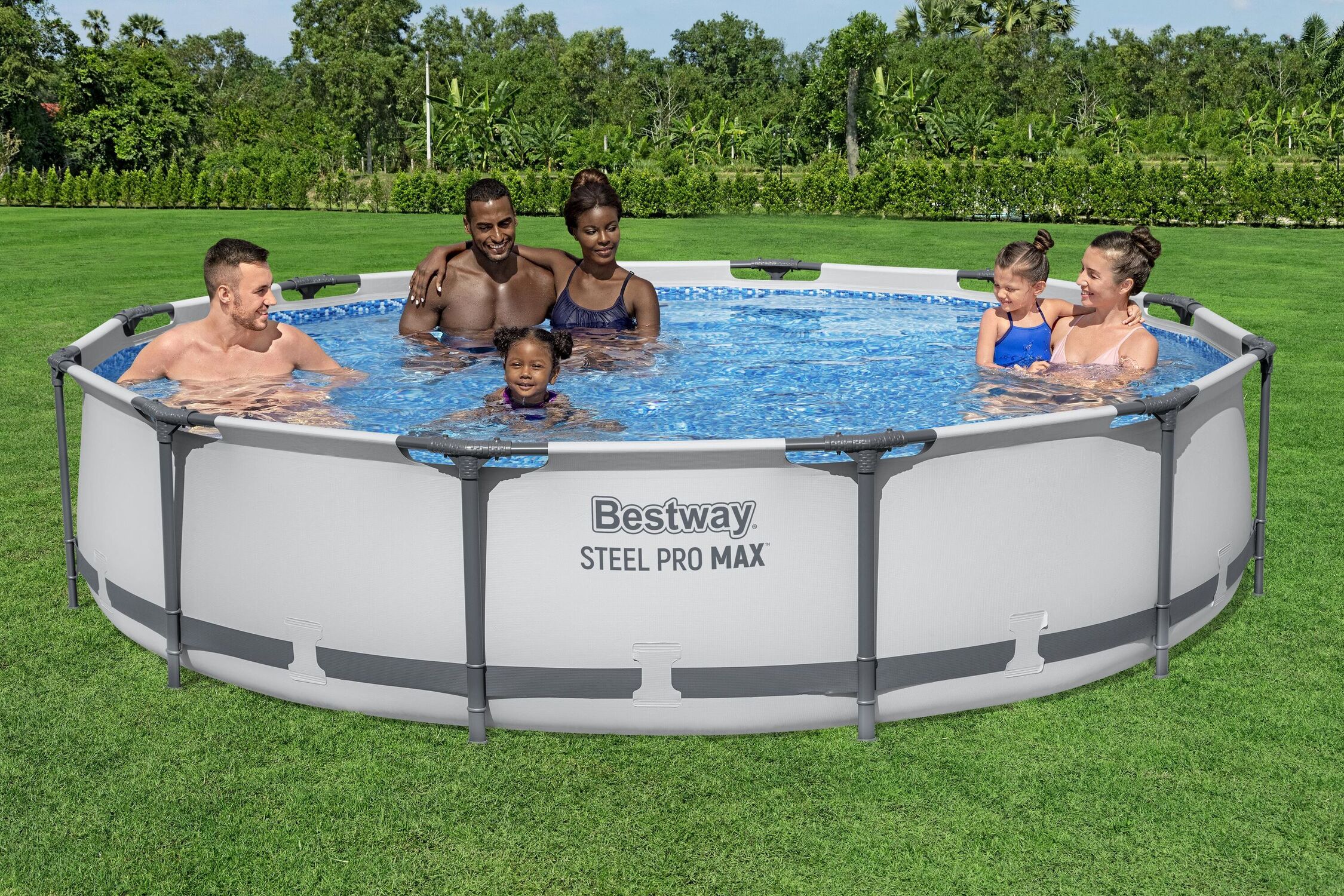 Bestway Steel Pro MAX Round Above Ground Pool Set, 12 ft. x 30 in.
