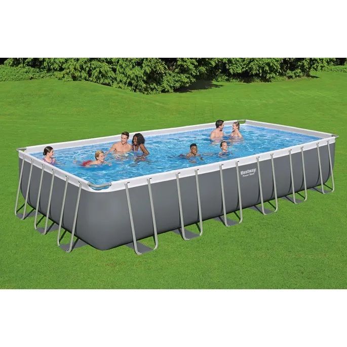Bestway Power Steel Above Ground Pool Set, 14-Ft x 12-Ft x 52-In
