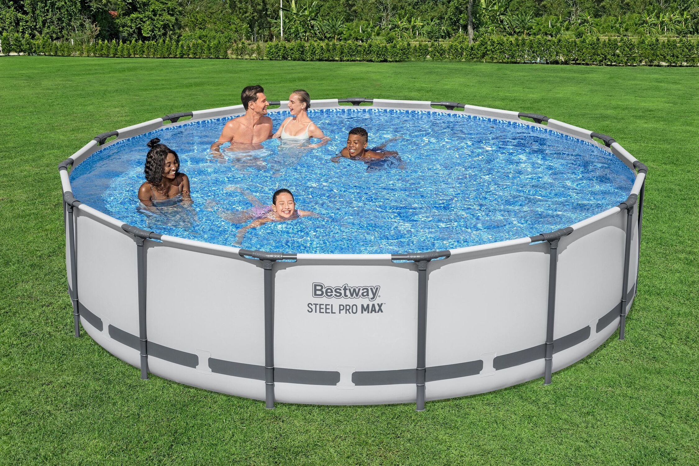 Bestway Steel Pro MAX Round Above Ground Pool Set, 15 ft. x 42 in.