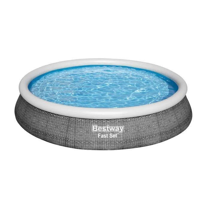 Bestway Fast Set Round Inflatable Pool Set, 13-Ft x 33-In