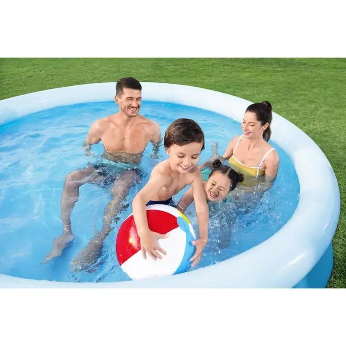 Bestway Fast Set Round Inflatable Pool Set, 10-Ft x 26-In