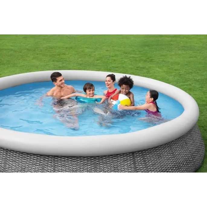 Bestway Fast Set Round Inflatable Pool Set, 12-Ft x 30-In