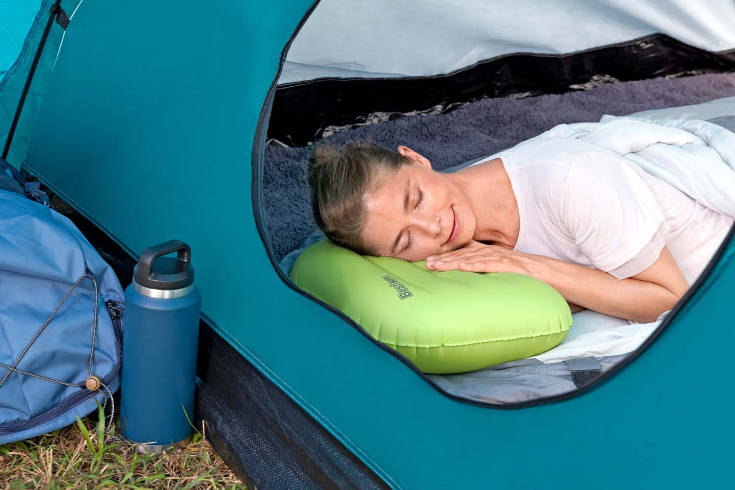 Bestway Wanderlite Air Cushion, 16 1/2-In x 11 4/5-In x 4 7/10-In