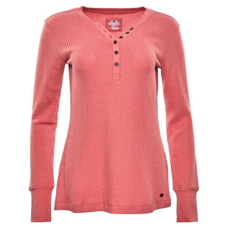 Noble Outfitters Women's Tug Free Henley Shirt