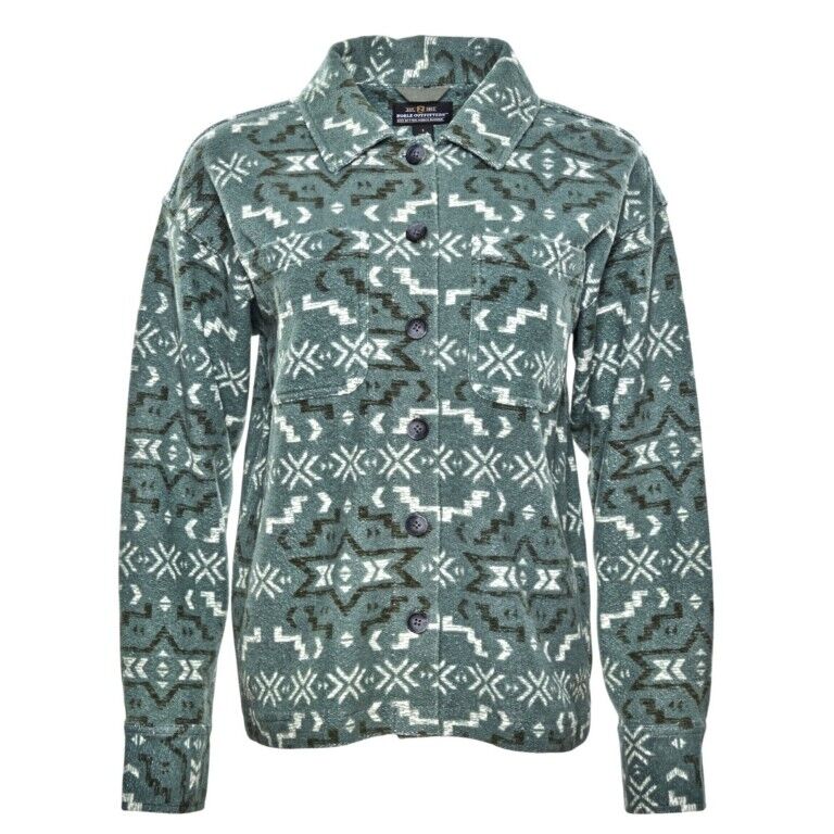 Noble Outfitters Women's Terry Shirt Jacket