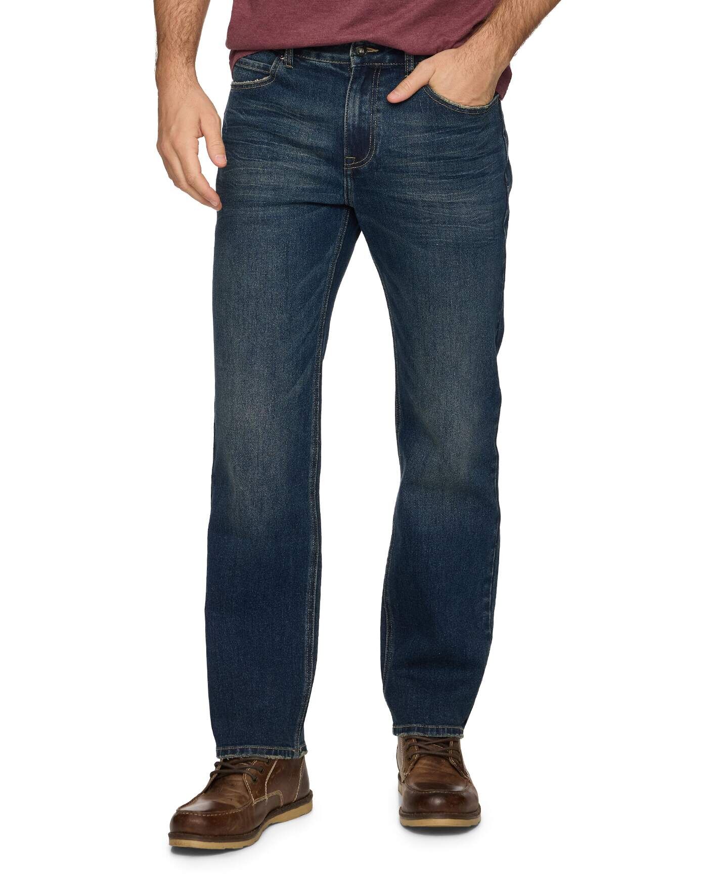 Threadgrit Men's Calvin Relaxed Straight Jean
