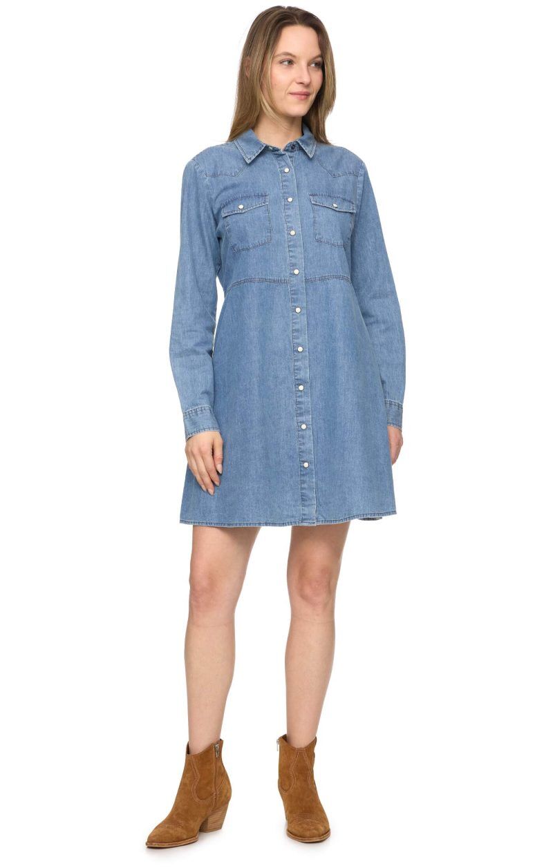 Threadgrit Women's Frances Shirt Dress