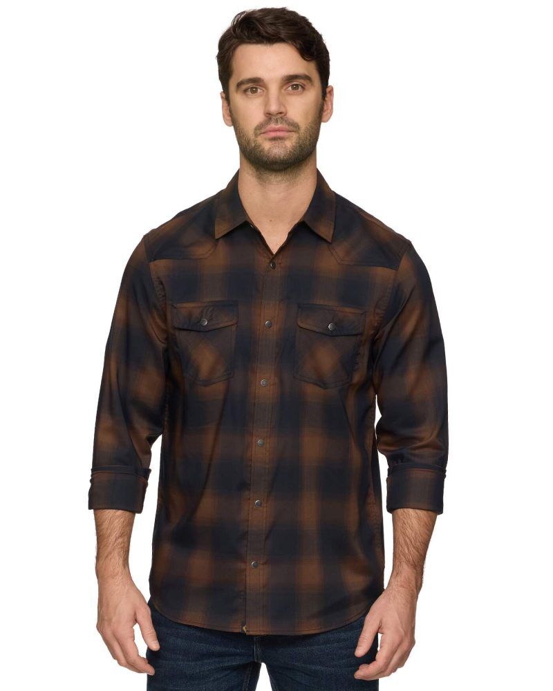 Threadgrit Men's Jefferson Performance Western Shirt
