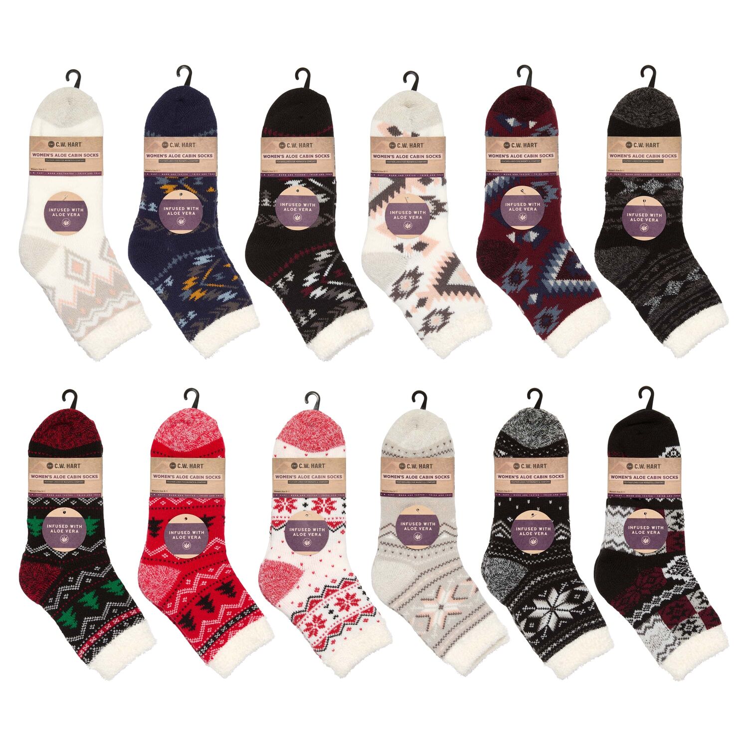 C.W. Hart Women's Aloe Cabin Socks