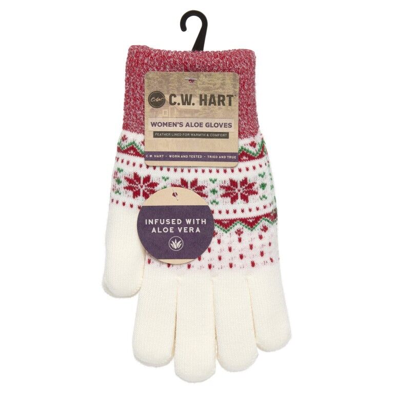 C.W. Hart Women's Holiday Aloe Gloves