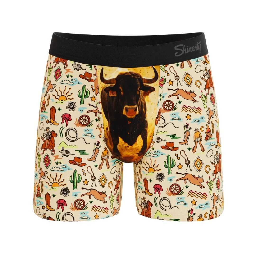 Shinesty Men's The Wild Bandit Bull Ball Hammock Pouch Underwear