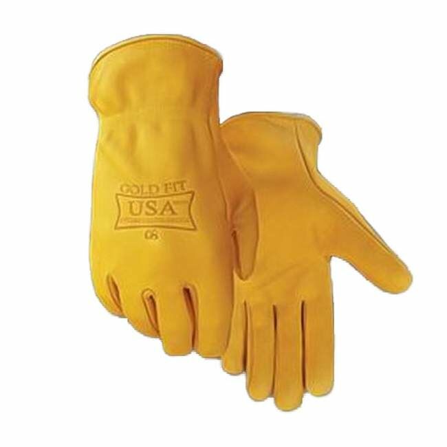 Golden Stag Women's USA 250W Premium Gold Fit Cowhide Gloves in Gold